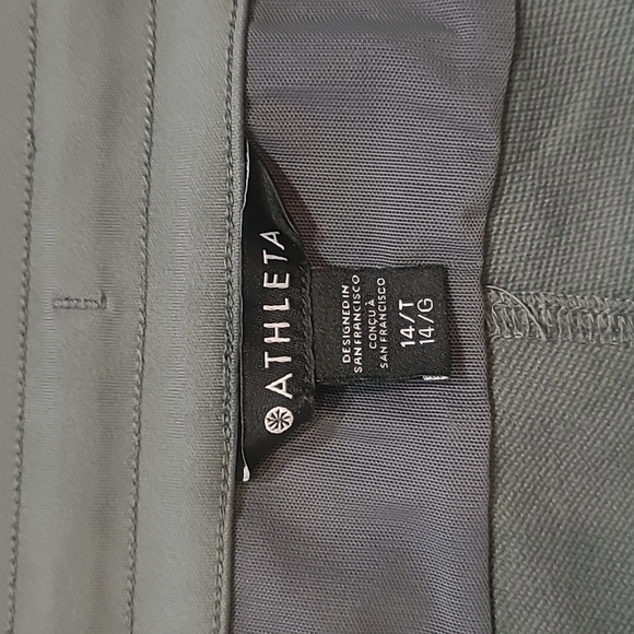 Athleta Joggers Women's sz 14T Grey/Green Headlands Hybrid Trek Jogger Pants - Picture 9 of 15
